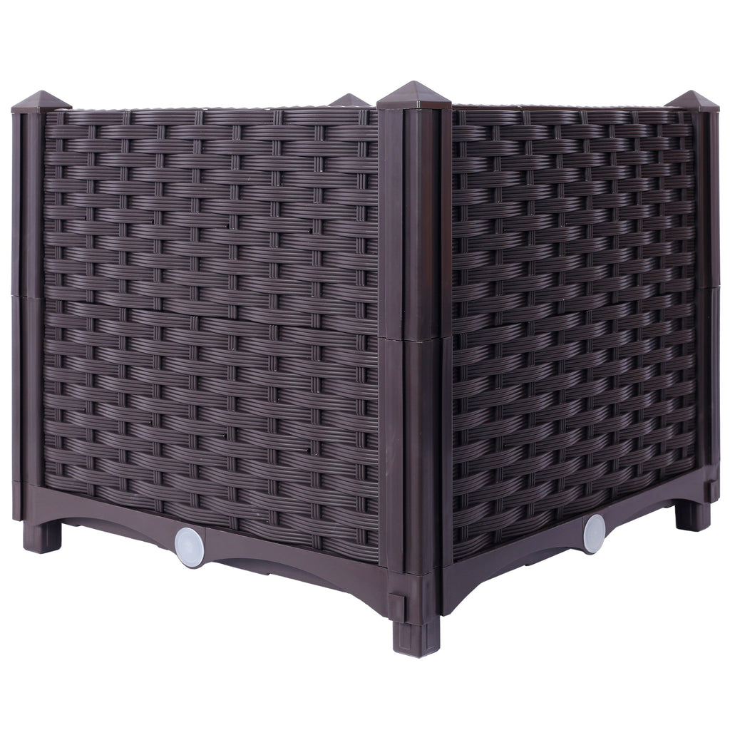 Self-Watering Deep Raised Garden Bed Planter Box - Polypropylene, view 7