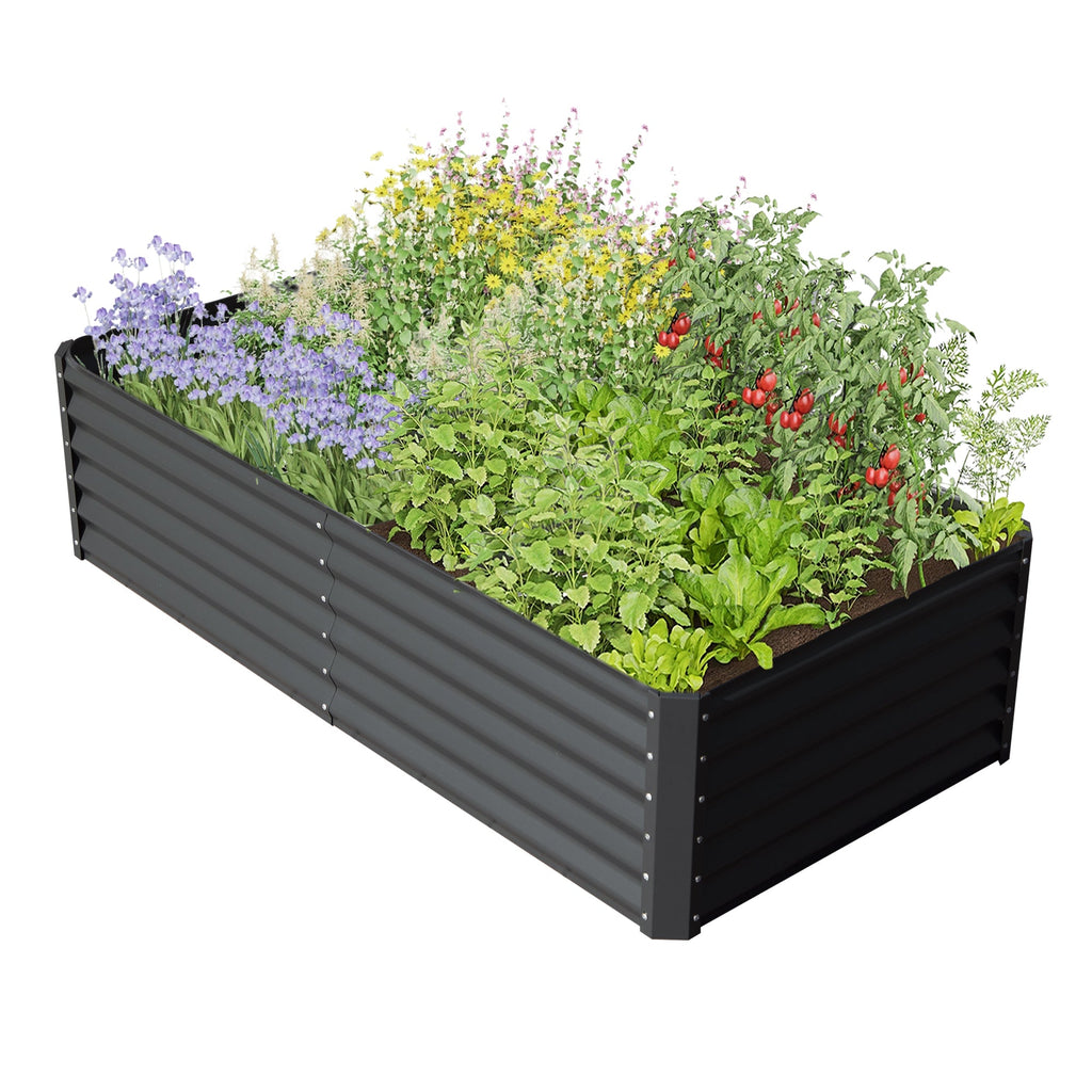 8×4×1.5 ft Galvanized Raised Garden Bed, view 3