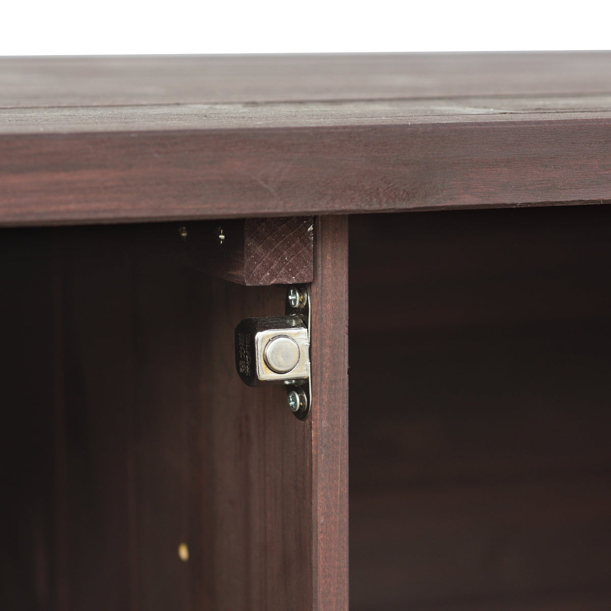 K&K Rolling Bar Cart & Storage Cabinet – FSC-Certified Fir Wood