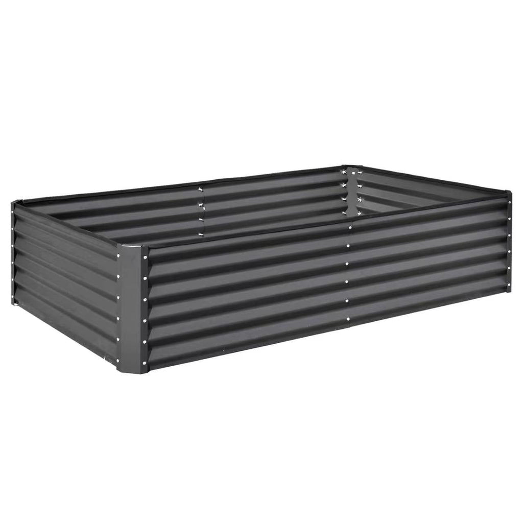 8×4×1.5 ft Galvanized Raised Garden Bed