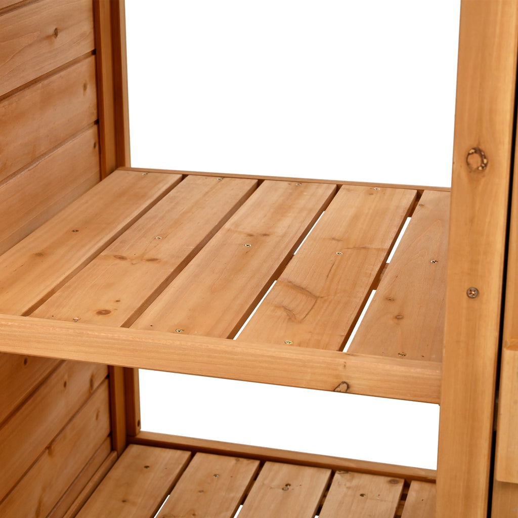 TOPMAX Garden Potting Bench Workstation with Hutch & Storage