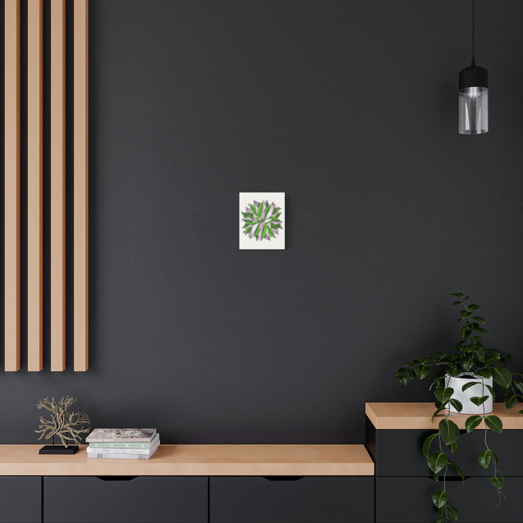 Syngonium Tricolor Pattern Canvas Print – Botanical Wall Art