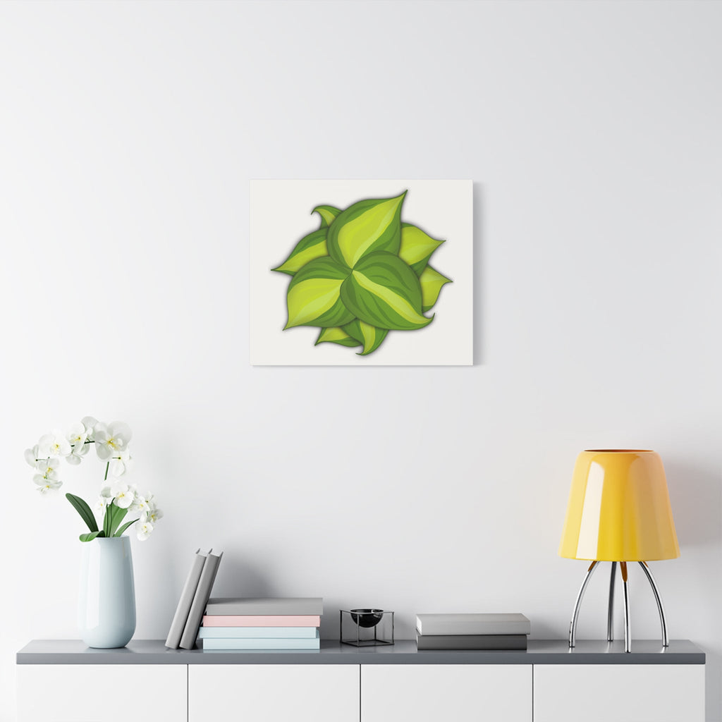 Philodendron Brasil Canvas Print – Botanical Wall Art