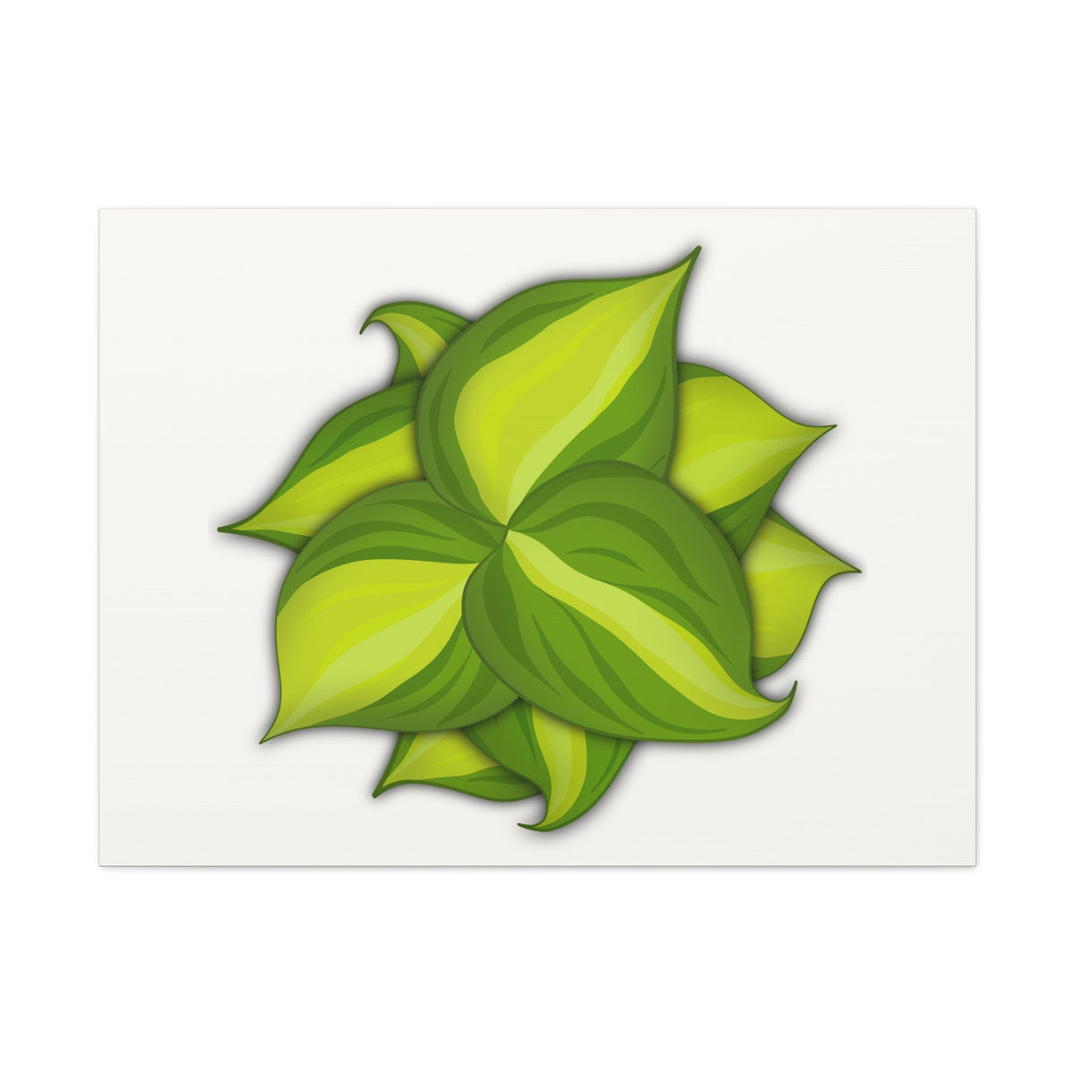 Philodendron Brasil Canvas Print – Botanical Wall Art, view 6