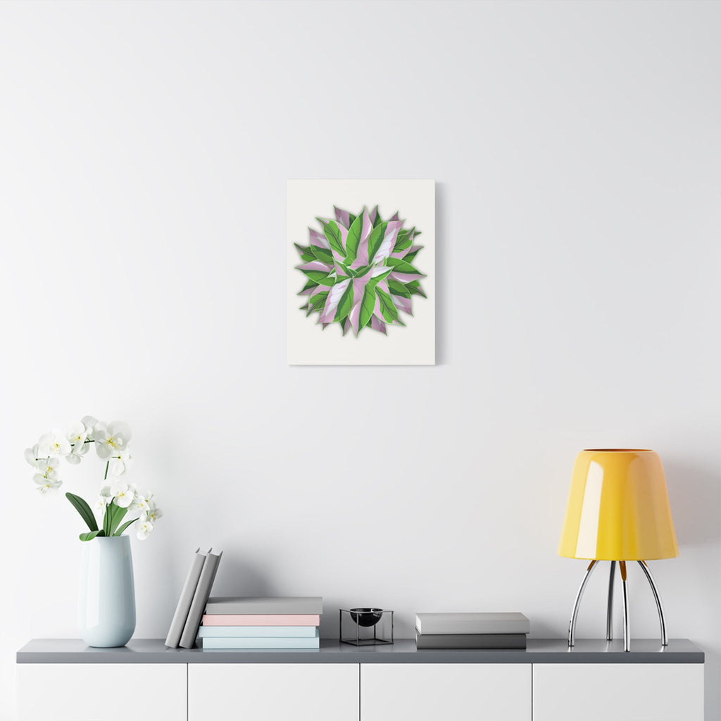 Syngonium Tricolor Pattern Canvas Print – Botanical Wall Art