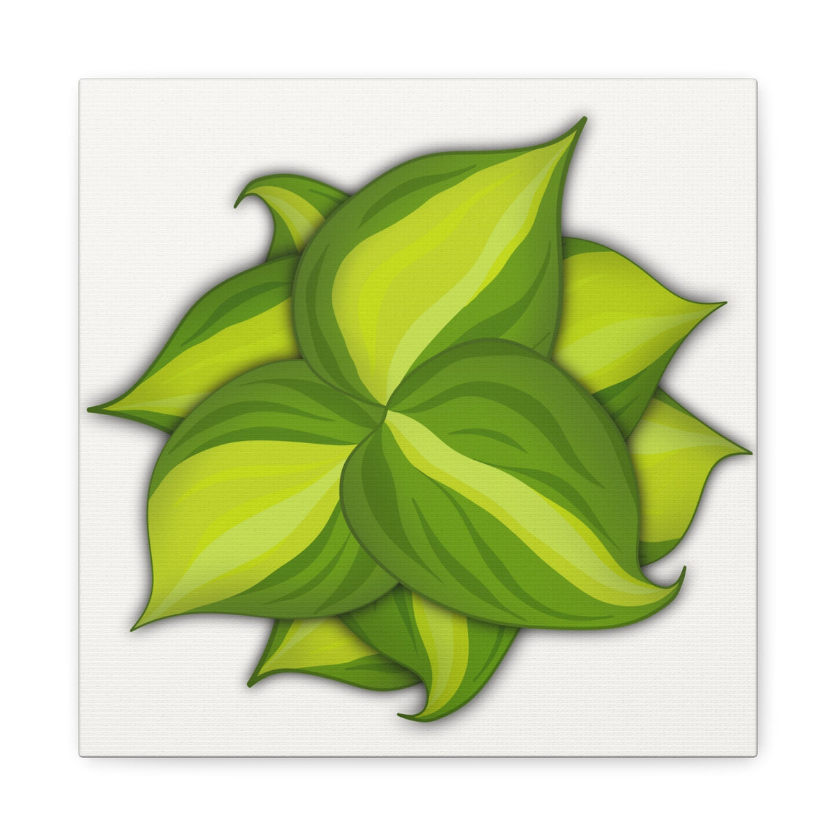 Philodendron Brasil Canvas Print – Botanical Wall Art