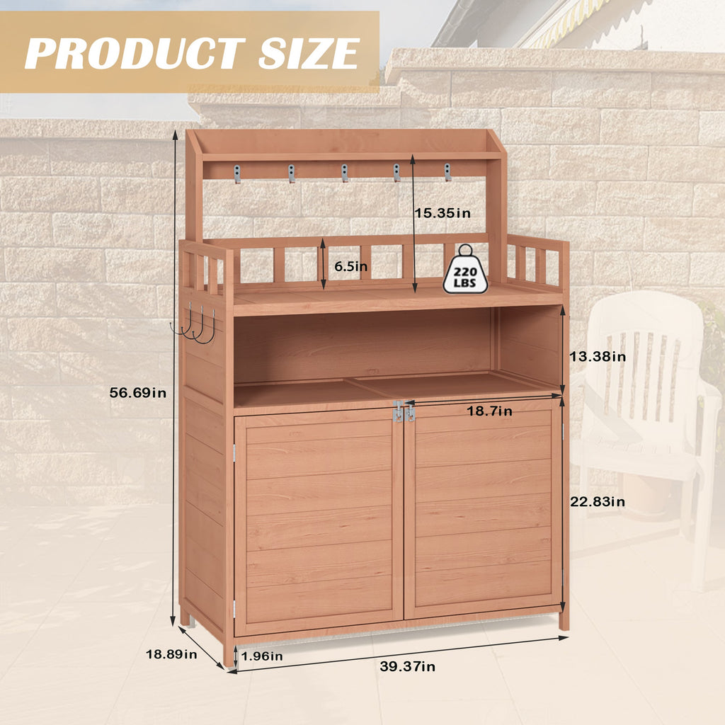 Potting Bench Outdoor Gardening Table, view 7