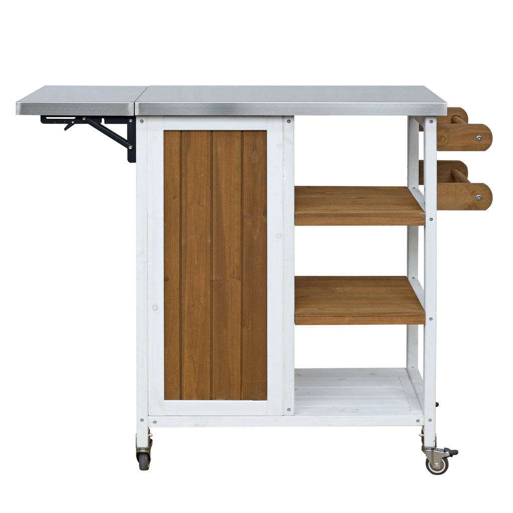 Foldable Outdoor Kitchen Island Patio Prep Station, view 13