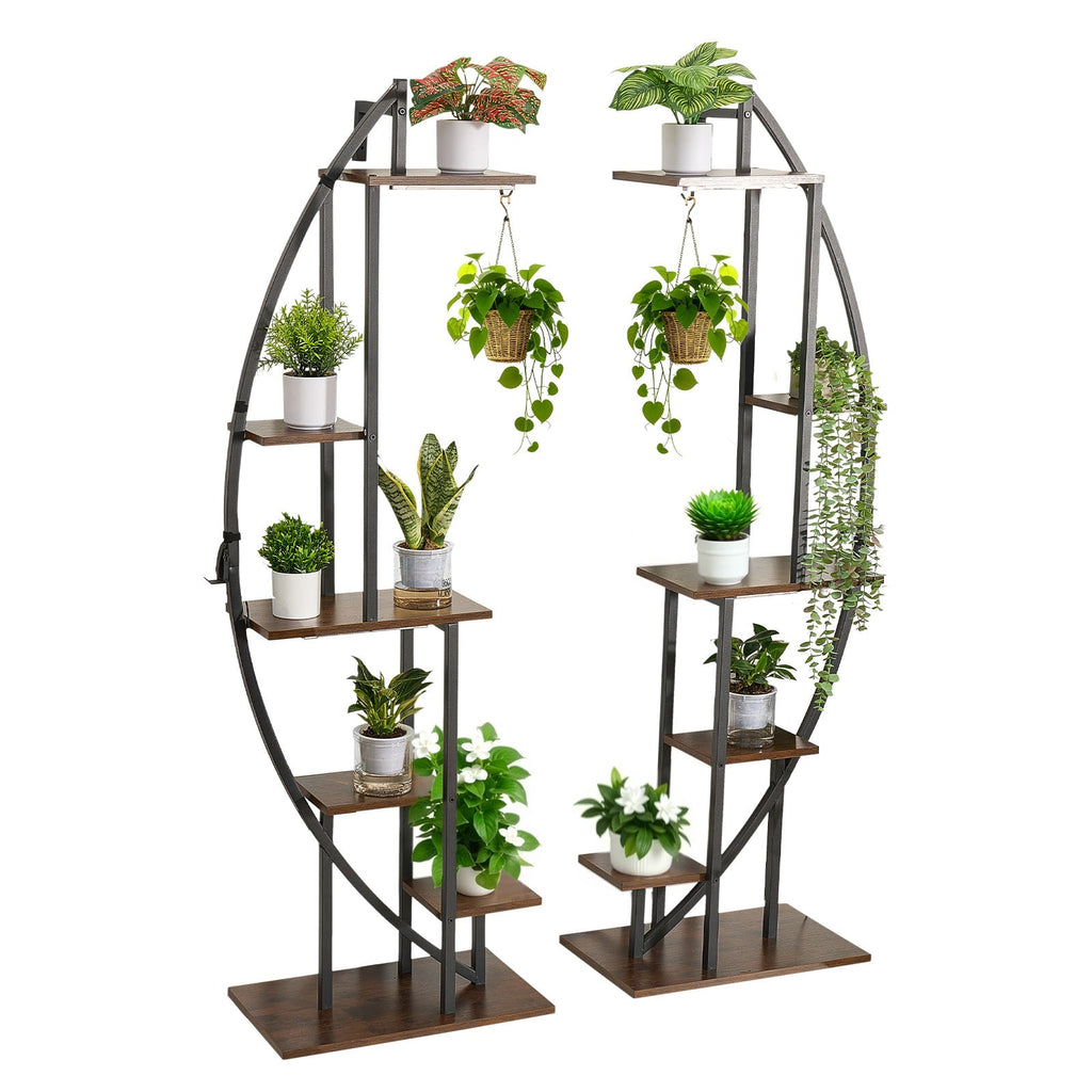63" 6-tier plant stands with grow lights, 2-pack, view 5