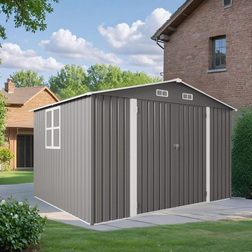 Large Outdoor Storage Shed With Lockable Door, Air Vent, view 7