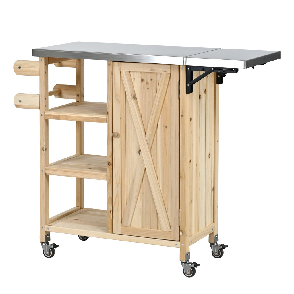 Foldable Outdoor Kitchen Island Patio Kitchen Island, view 9