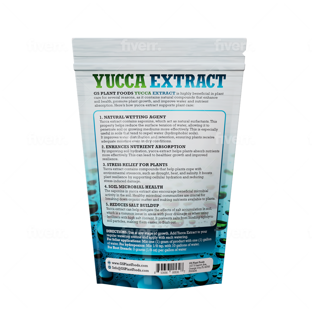 Organic Yucca Extract for Plants & Soil | GS Plant Foods, view 2