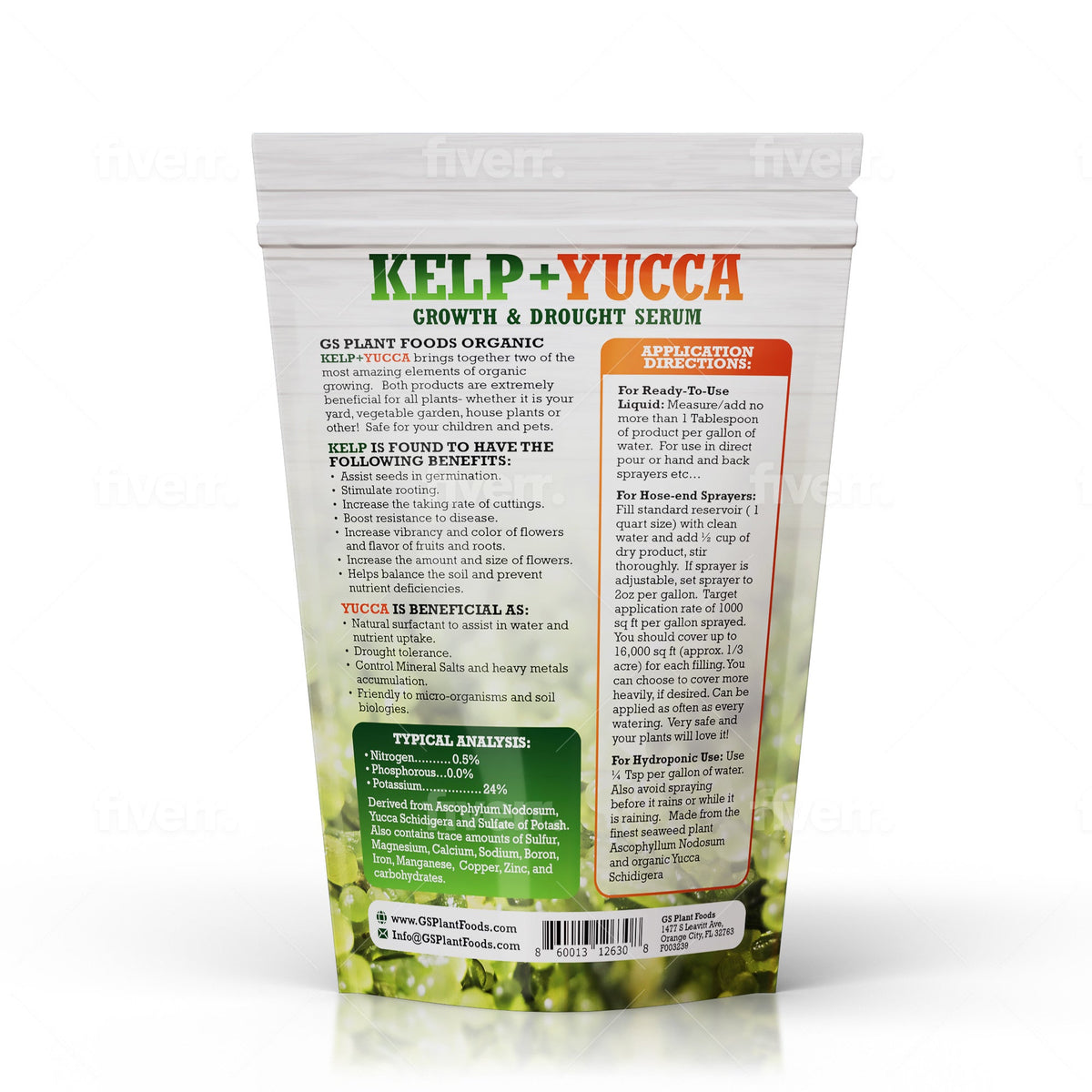 Kelp + Yucca – Soil Moisture & Root Enhancer | GS Plant Foods, view 2