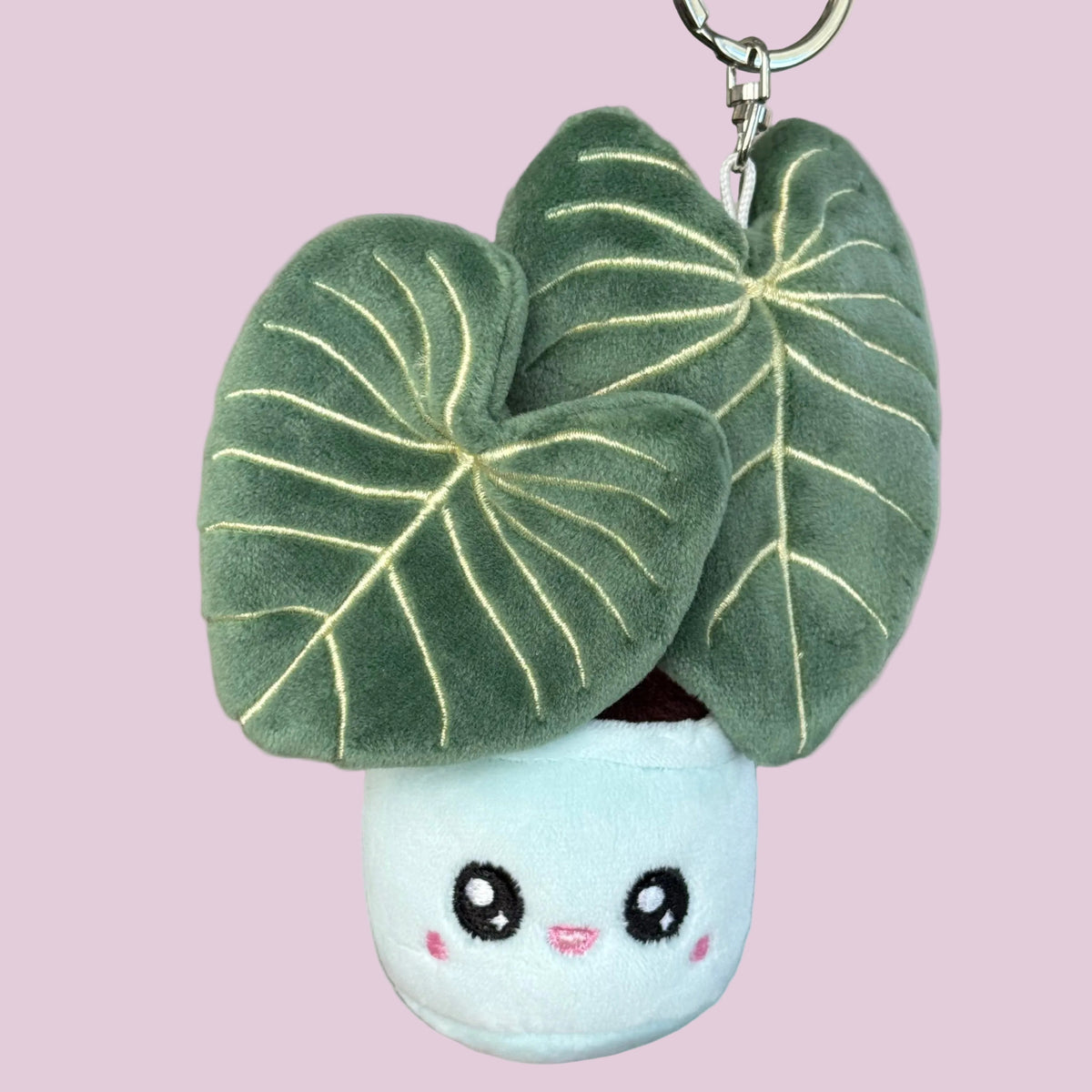 Philodendron Gloriosum plush keychain