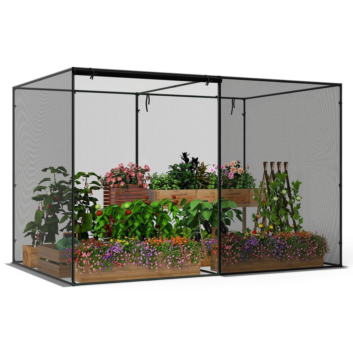 Crop Cages with 6 Ground Nails for Garden Plant, view 4