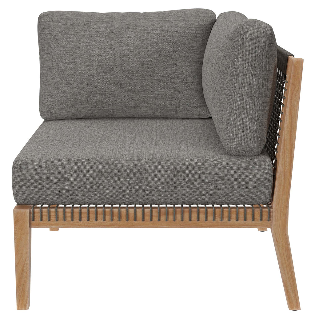 Clearwater Outdoor Patio Teak Wood Loveseat by Modway, view 14