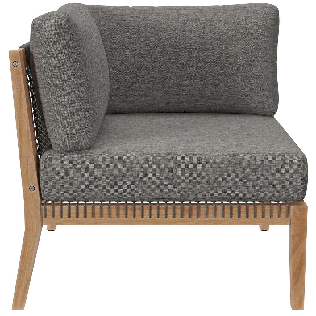 Clearwater Outdoor Patio Teak Wood Loveseat by Modway, view 11