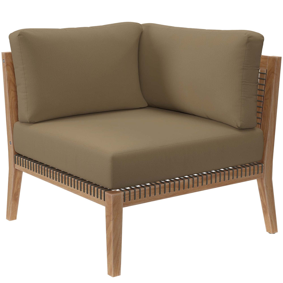 Clearwater Outdoor Patio Teak Wood Loveseat by Modway, view 4