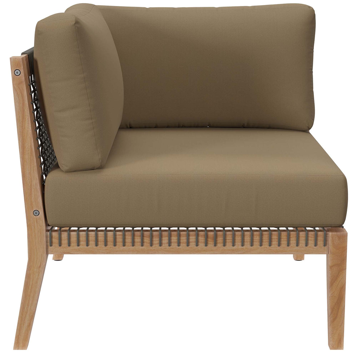 Clearwater Outdoor Patio Teak Wood Loveseat by Modway, view 6
