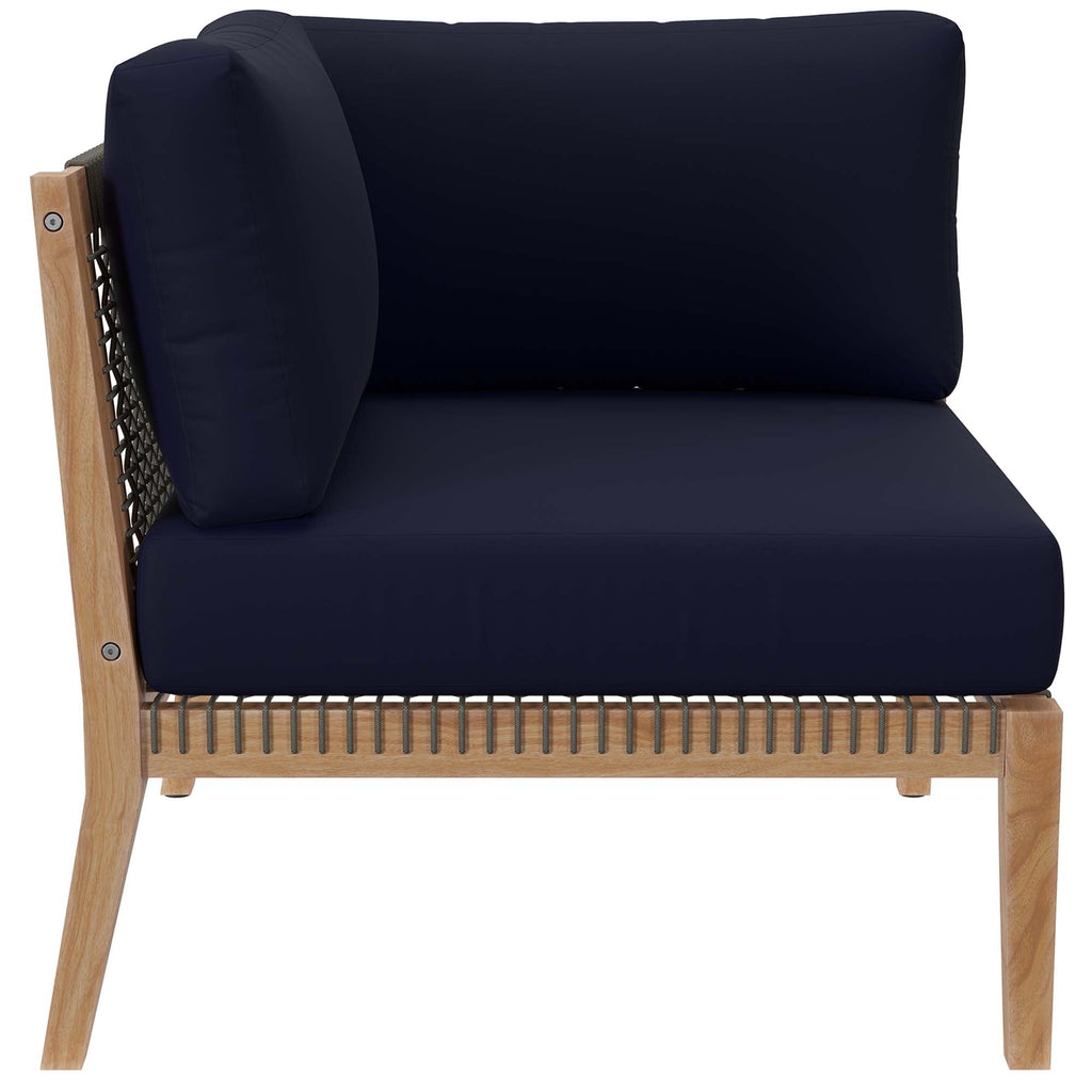 Clearwater Outdoor Patio Teak Wood Loveseat by Modway, view 12
