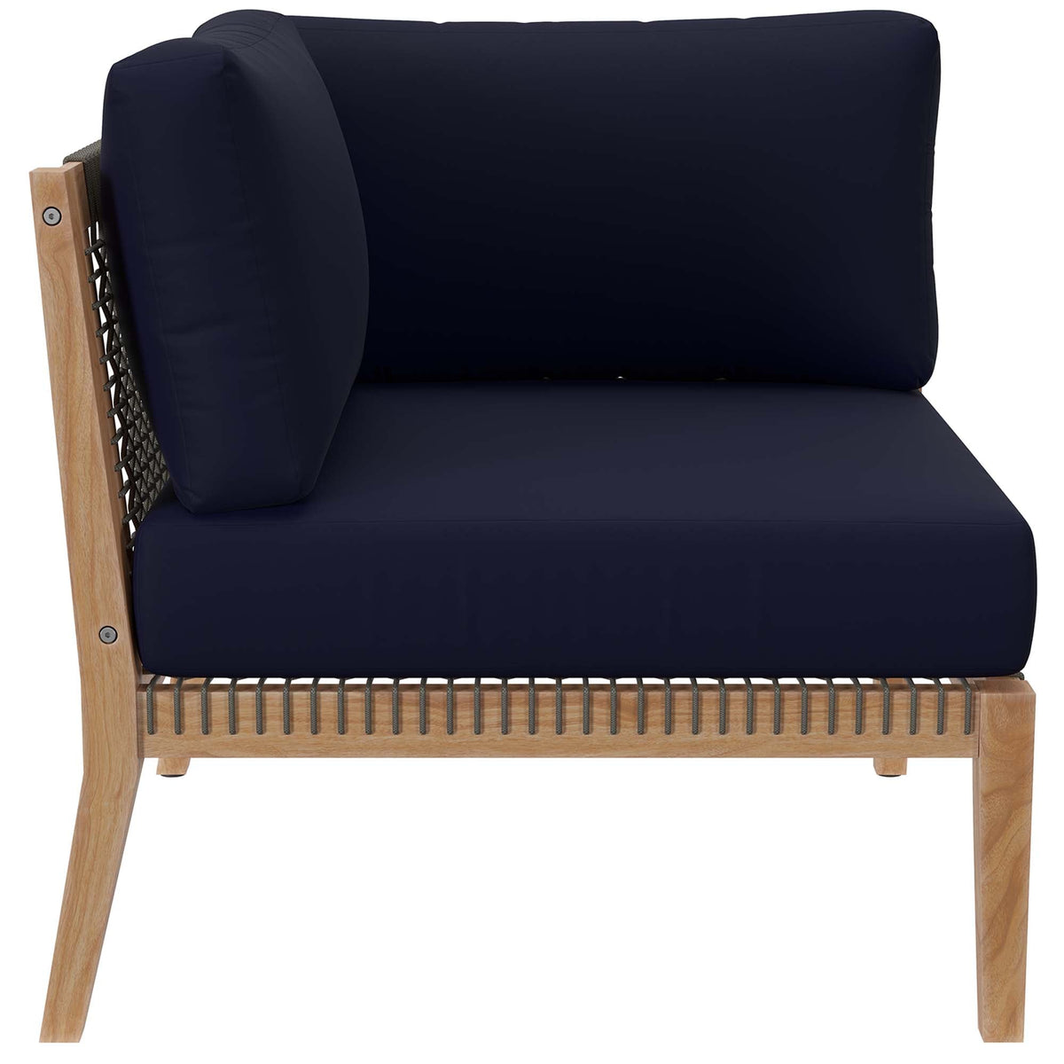 Clearwater Outdoor Patio Teak Wood Loveseat by Modway, view 12