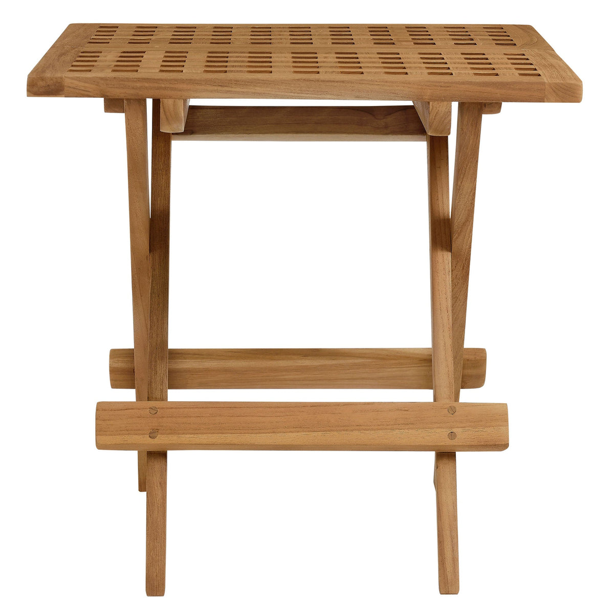Vienna Outdoor Patio Teak Wood Side Table by Modway, view 4