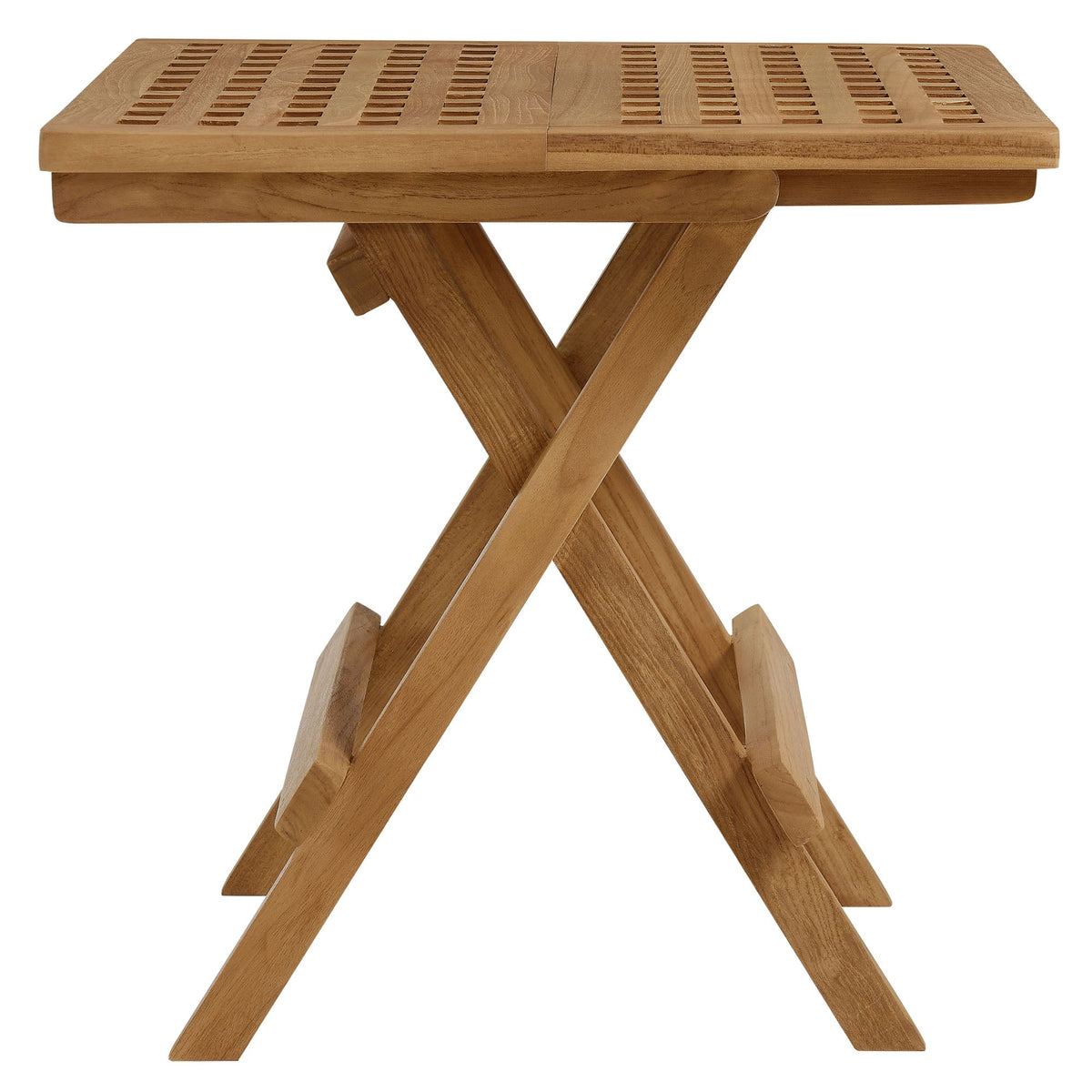 Vienna Outdoor Patio Teak Wood Side Table by Modway, view 5