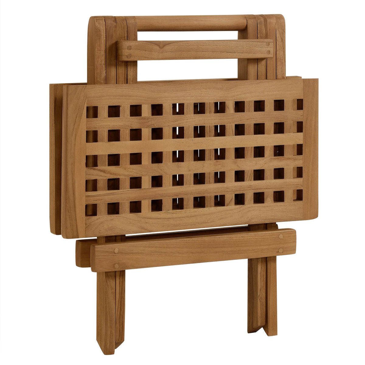 Vienna Outdoor Patio Teak Wood Side Table by Modway, view 7