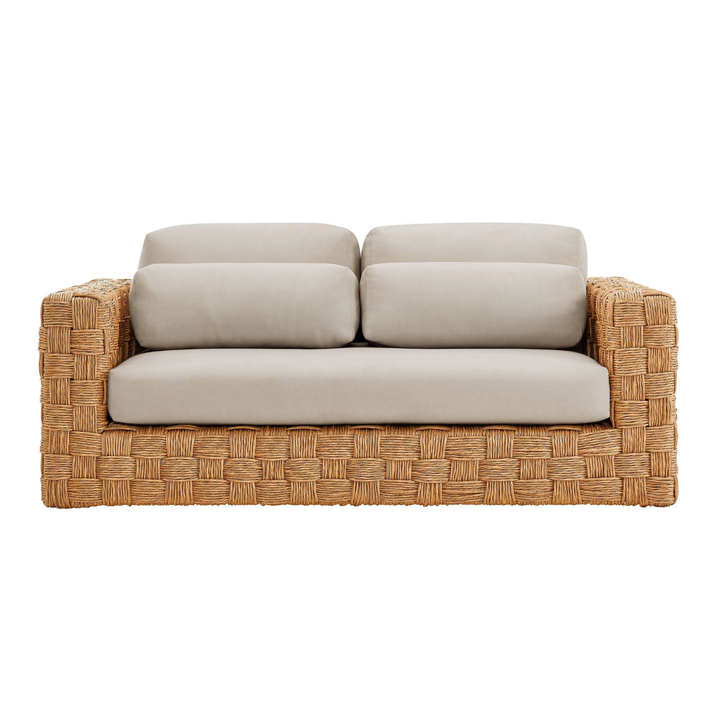 Thames Outdoor Patio Wicker Loveseat by Modway, view 6