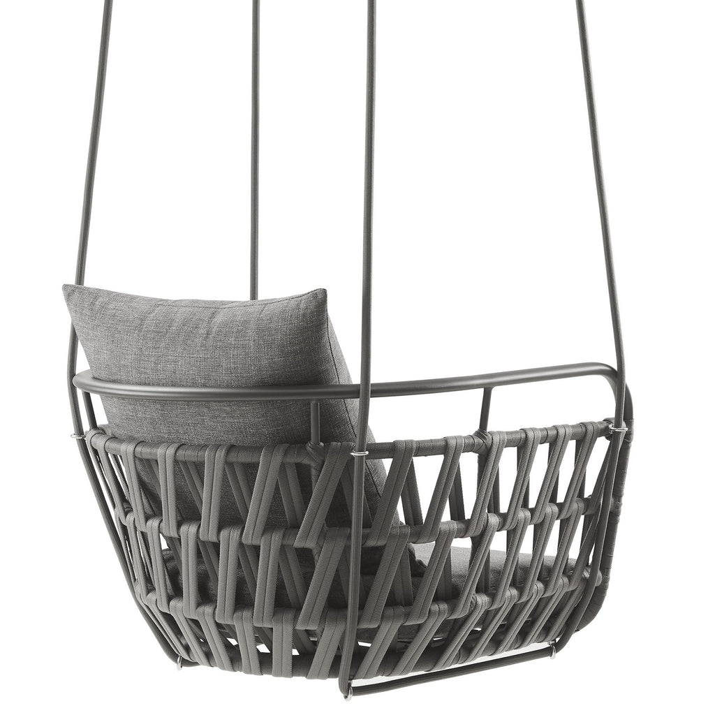 Kaliah Outdoor Patio Aluminum Swing Chair by Modway, view 10