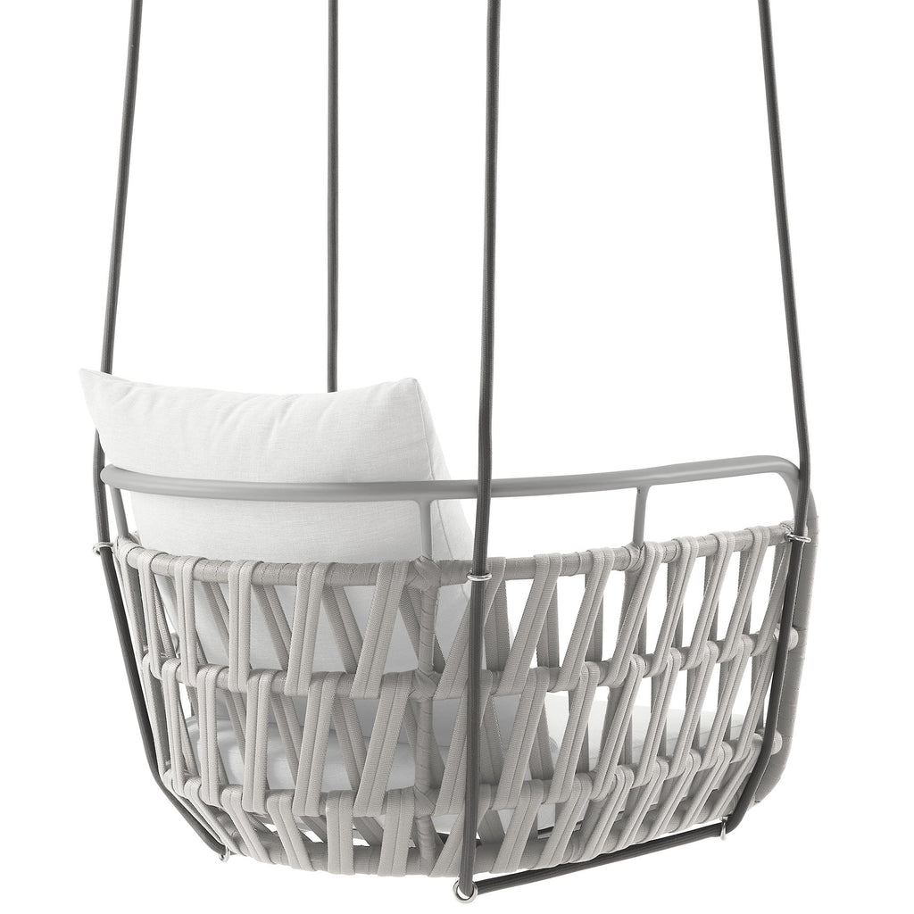 Kaliah Outdoor Patio Aluminum Swing Chair by Modway, view 5