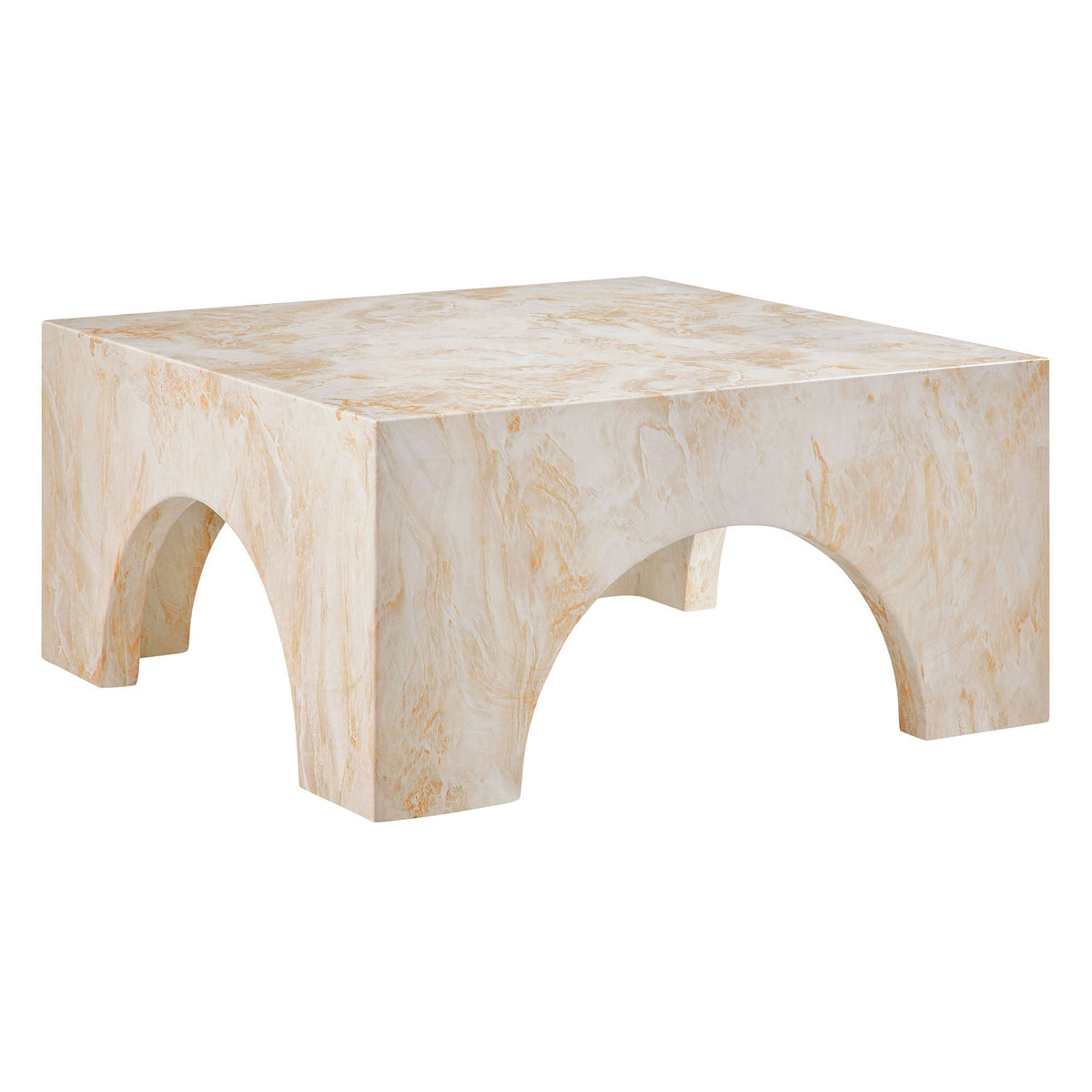 Valen Indoor - Outdoor Patio Arched Concrete Coffee Table by Modway, view 14