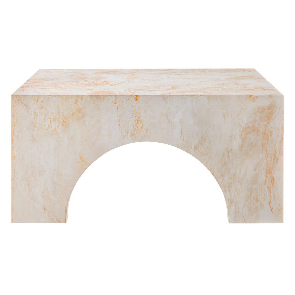 Valen Indoor - Outdoor Patio Arched Concrete Coffee Table by Modway, view 10