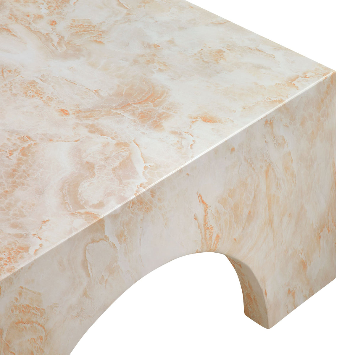 Valen Indoor - Outdoor Patio Arched Concrete Coffee Table by Modway, view 8