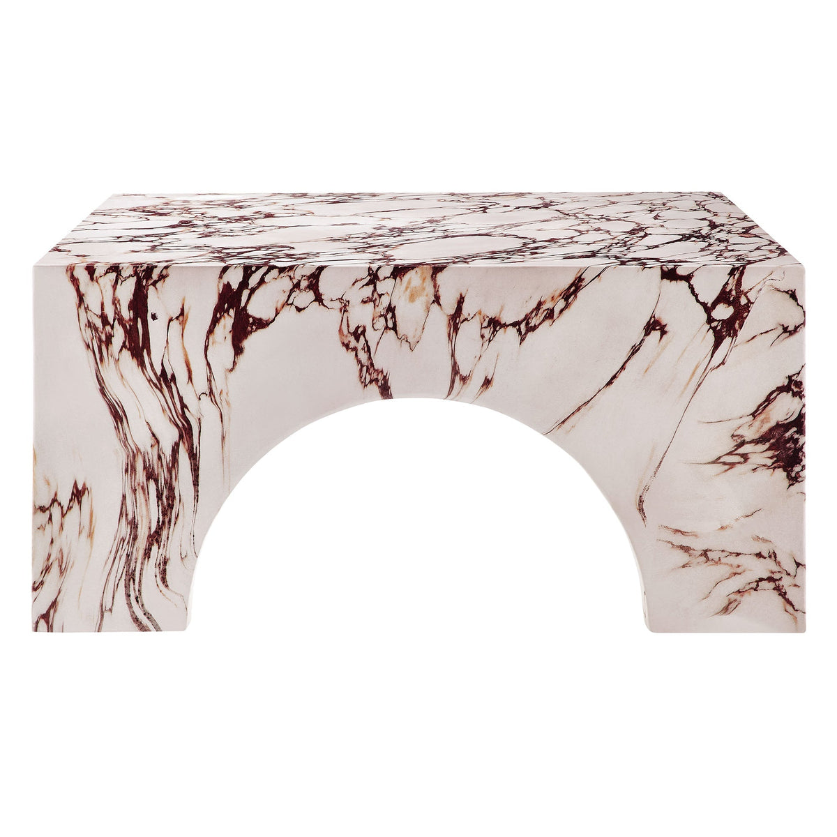 Valen Indoor - Outdoor Patio Arched Concrete Coffee Table by Modway, view 5