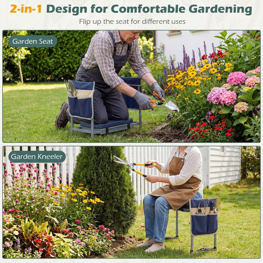 Foldable Garden Kneeler and Seat for Seniors Gardeners, view 13