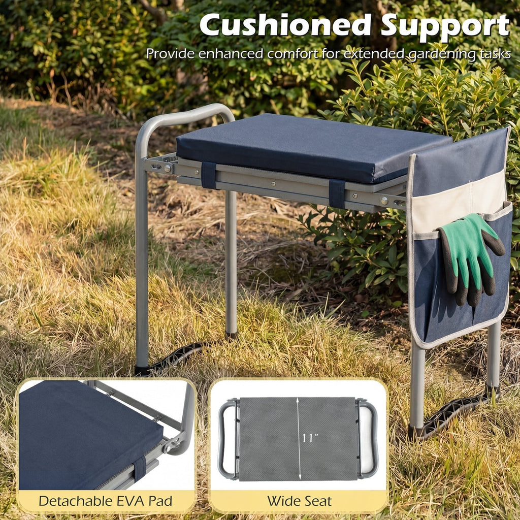 Foldable Garden Kneeler and Seat for Seniors Gardeners, view 15