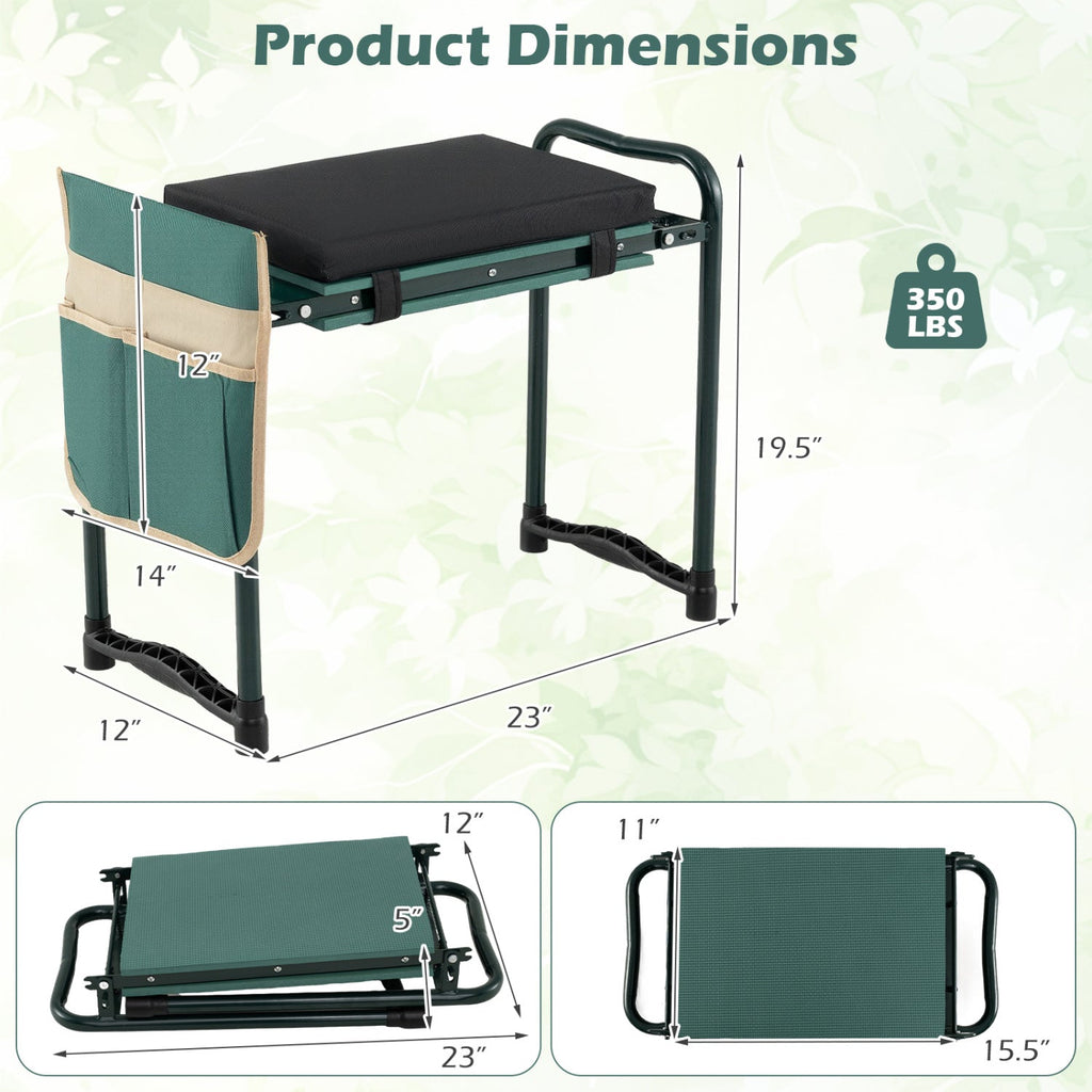 Foldable Garden Kneeler and Seat for Seniors Gardeners, view 4