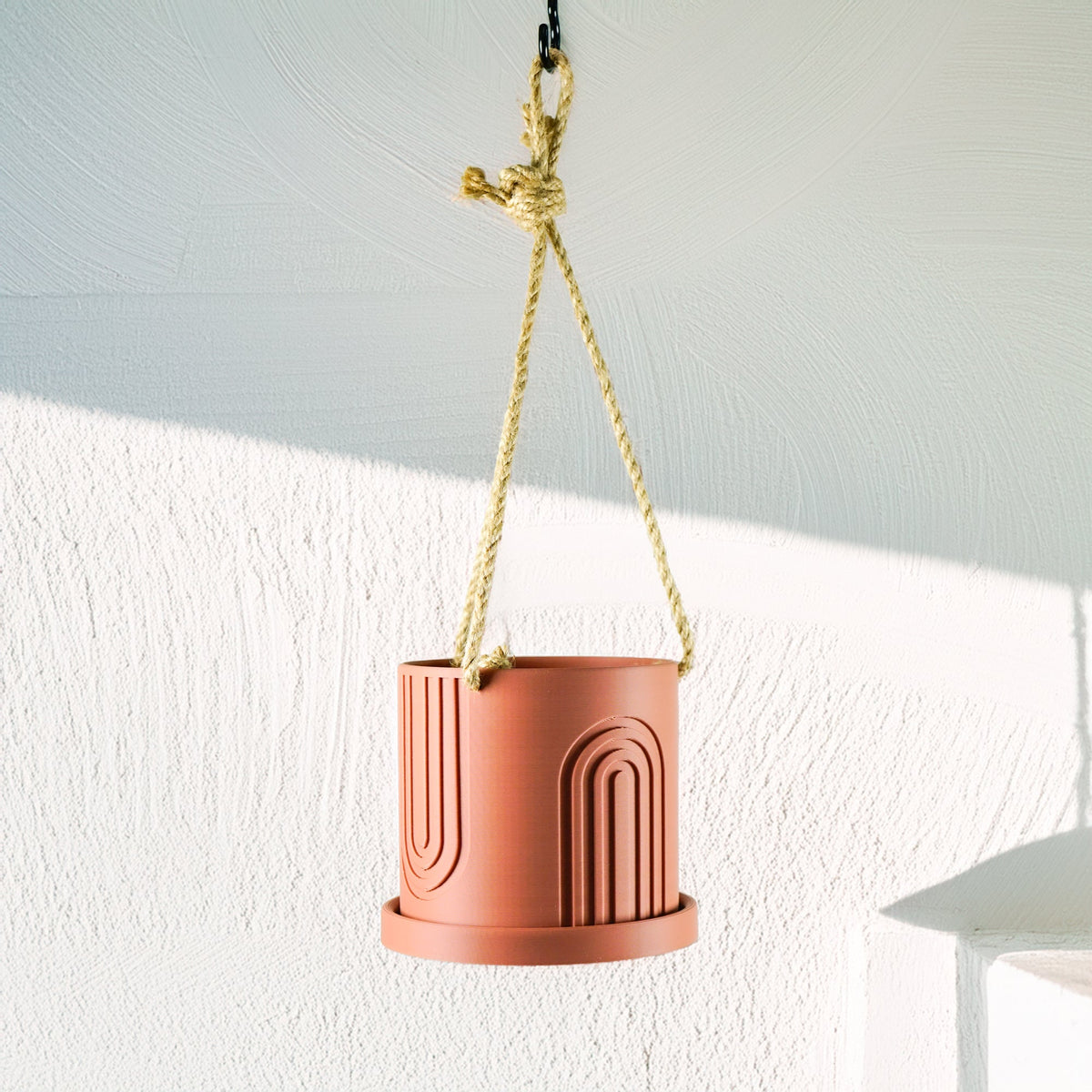 Indoor Hanging Planter for Indoor, 4 or 5 inch Hanging Plant Pot Unique Gift, 3D Printed Planter, Outdoor, view 5