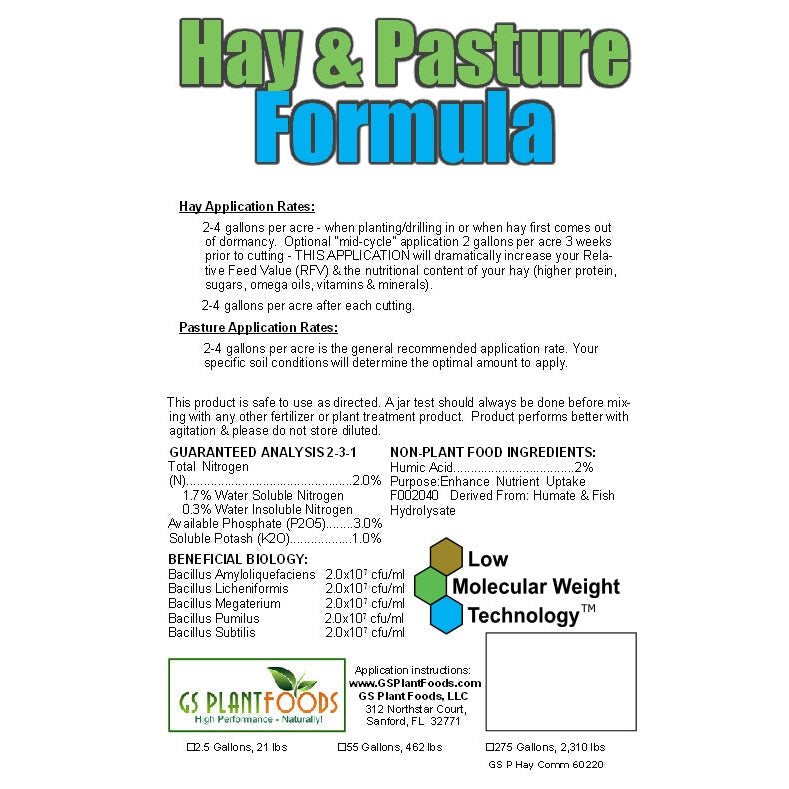 Hay & Pasture Formula – Pasture Fertilizer | GS Plant Foods, view 3