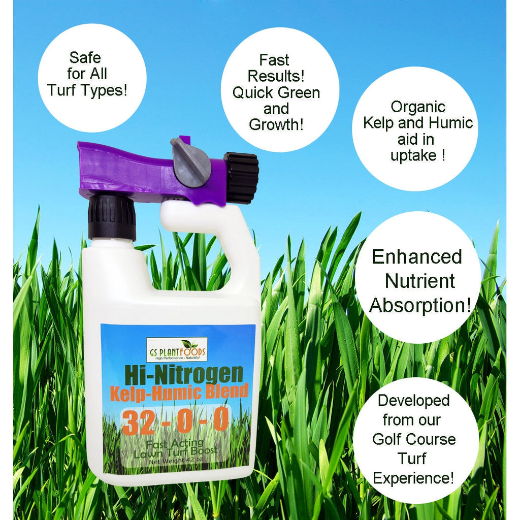 Hi-Nitrogen Kelp-Humic Blend 32-0-0 by GS Plant Foods, A Quick Greening Lawn Food, view 3