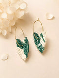 Alocasia Frydek Variegated Earrings