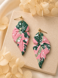 Begonia Maculata Variegated Earrings