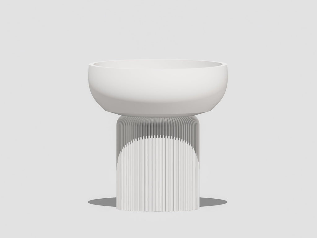 Modern Pedestal Plant Pot, Two-Piece