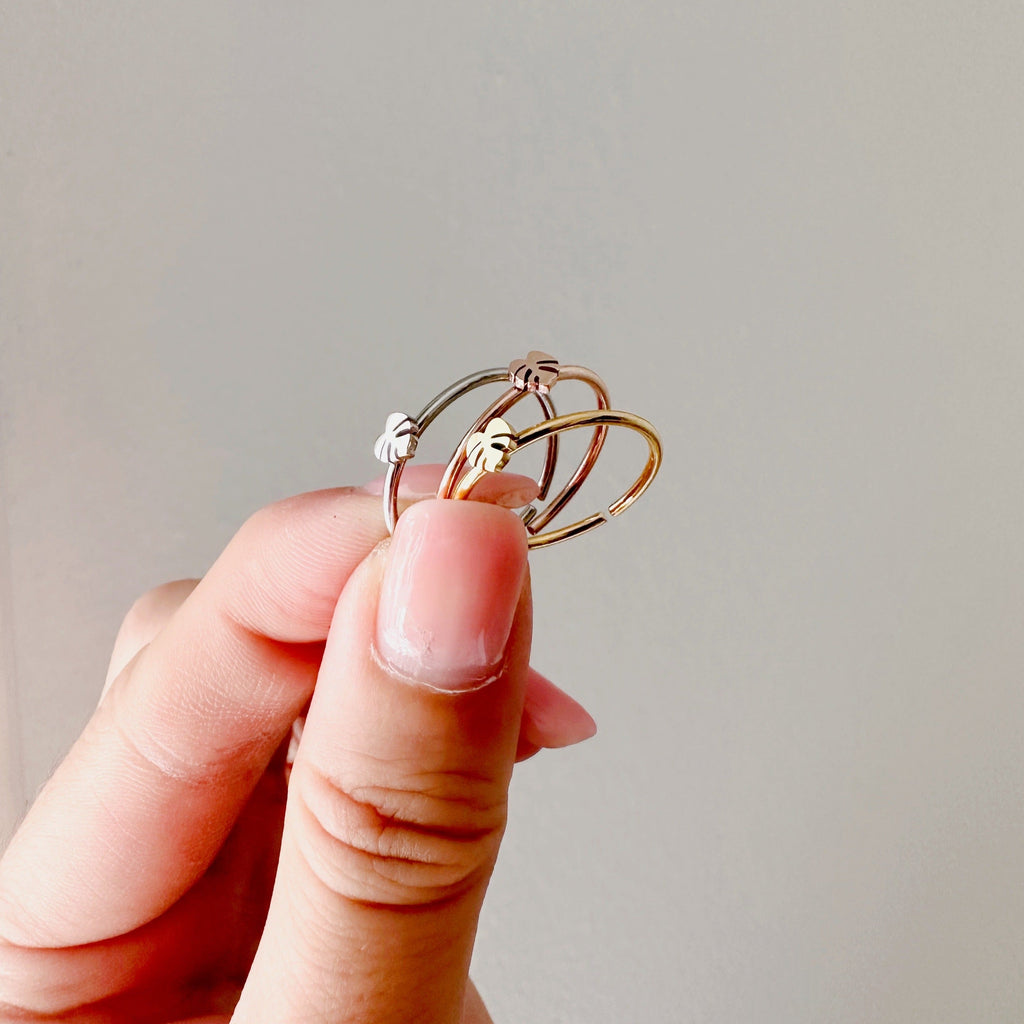 Monstera Deliciosa Dainty Minimal Plant Ring, view 7
