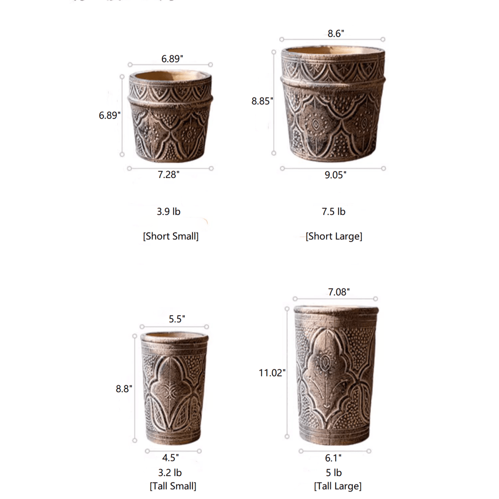 Classic Element Art Planter Clay Flowerpot, view 10