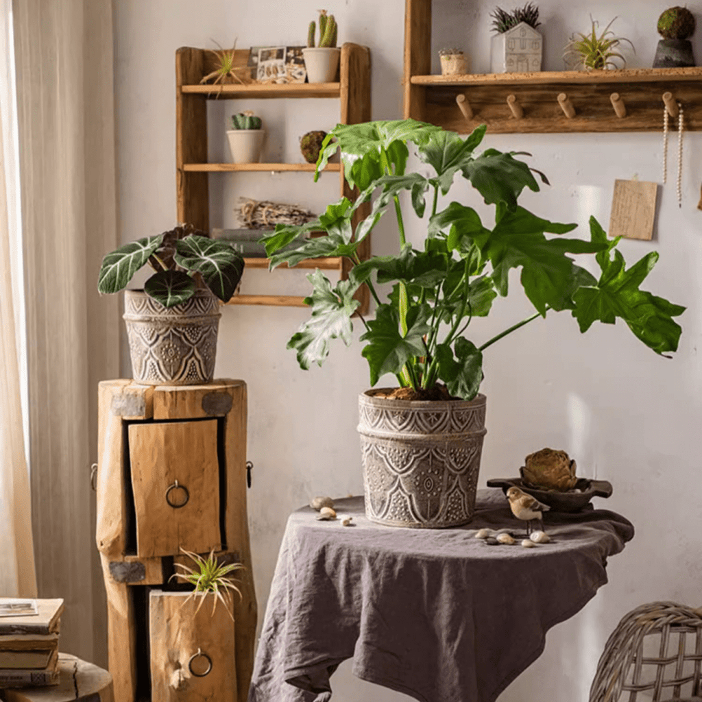 Classic Element Art Planter Clay Flowerpot, view 7