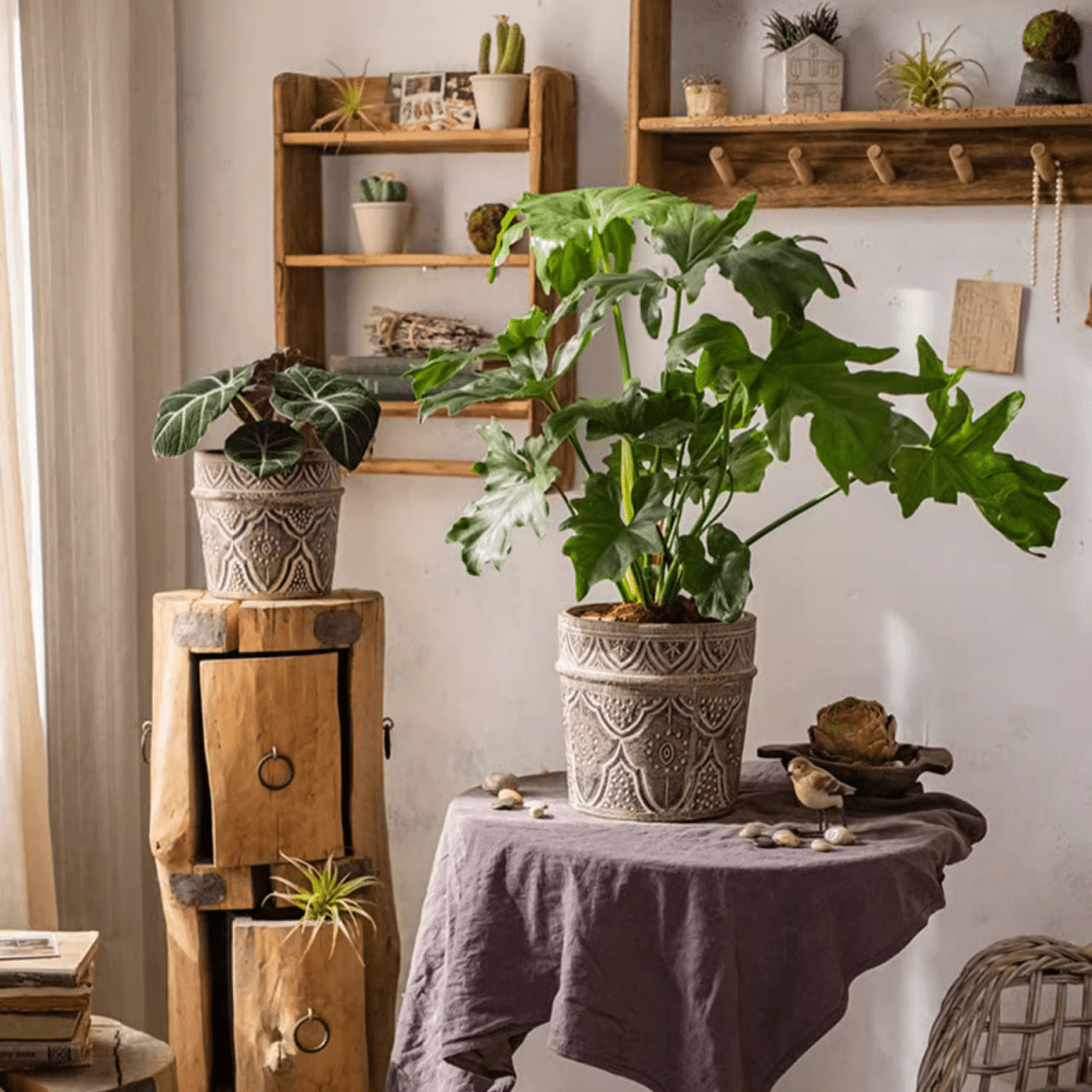 Classic Element Art Planter Clay Flowerpot, view 7