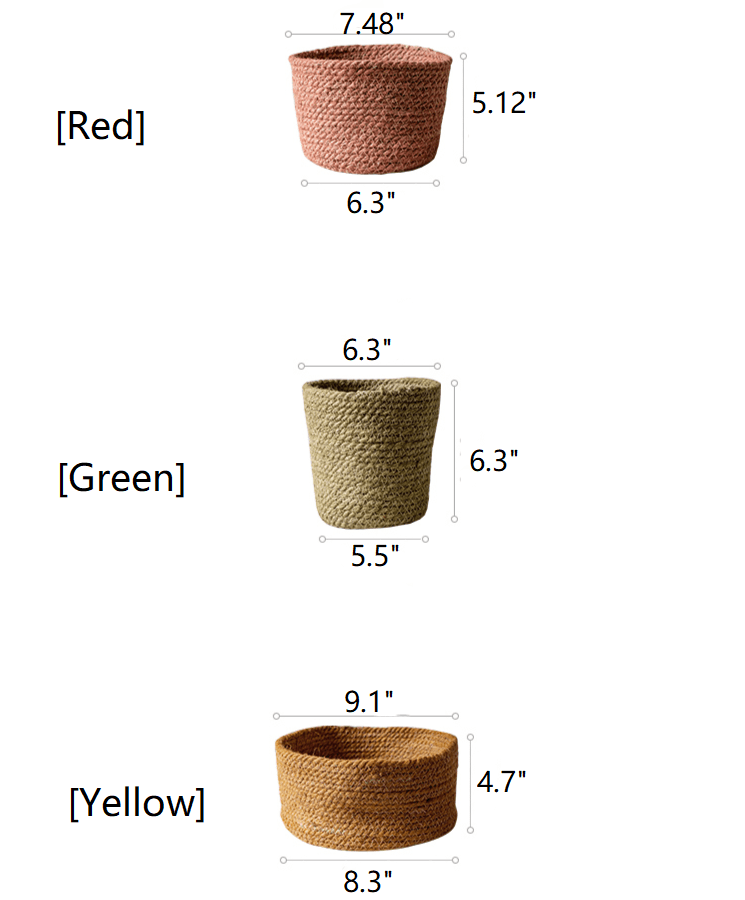 Cotton Rope Woven Basket Desktop Organizer, view 10