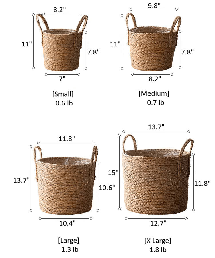 French Country Woven Planter Basket, view 11